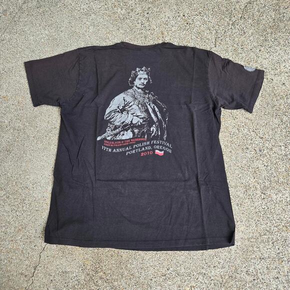 Vtg Y2k PORTLAND POLISH FESTIVAL Boleslaus the Generous Local Event T Shirt L - Picture 1 of 7
